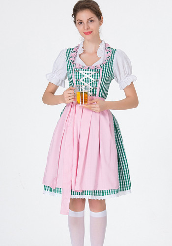 Mardi Gras Halloween Beer Girl Dress Maid Costume
