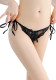 Valentine's Day Sexy Lingerie Women Lace Open Crotch Panties Transparent Lace-Up Thong