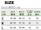 Fashionable Women's T-Shirt Crop Tight Fitting Printed Long-Sleeved Top