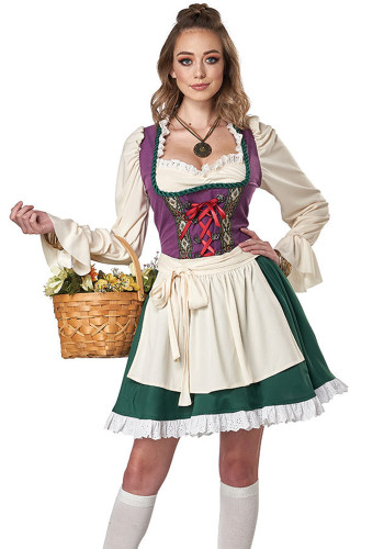 Beer Festival German Munich Women's Costume Halloween Maid Dress
