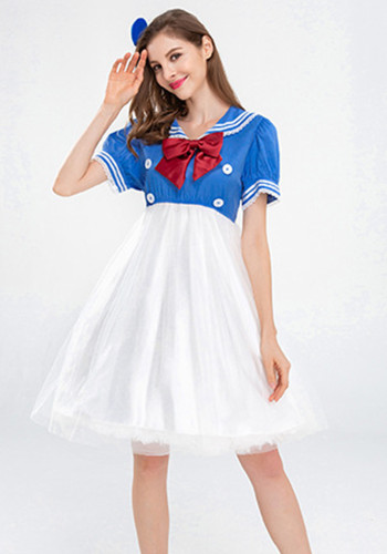 Female Sailor Role Cosplay Dress Mardi Gras Costume
