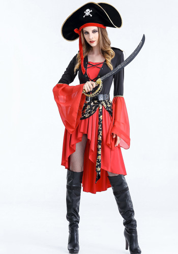 Pirate Queen Role Cosplay Sexy Uniform Halloween Mardi Gras Costumes