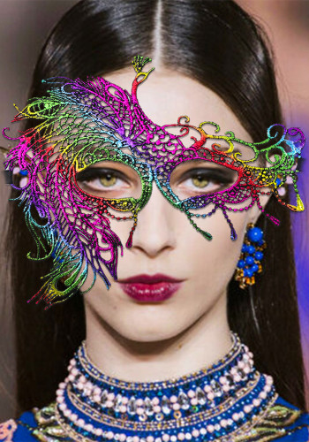 Colorful Lace Mask Halloween Christmas Carnival Night Dance Party Performance Props