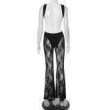 Women sexy lace patchwork jumpsuits