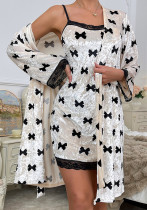 Women Velvet Nightgown Sexy Suspender Lace Bathrobe Nightgown Two-Piece Set Women Velvet Nightgown Sexy Suspender Lace Bathrobe Nightgown Two-Piece Set