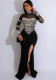 Sexy Beaded See-Through Patchwork Slim Fit Night Club Dress