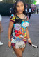 Women Spring Printed Mini Dress