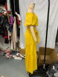Women Short Sleeve Top Lace-Up Pleated Wide Leg Pants Two Piece Set