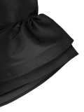 Women Style Bell Bottom Sleeve Backless Formal Party Dress