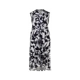 Plus Size Women Printed Sleeveless Ruffle Dress