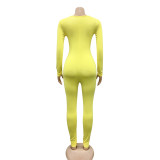 Women Sexy V-neck Chain Cross Lace Up Jumpsuit