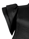Women Style Bell Bottom Sleeve Backless Formal Party Dress