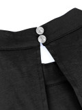 Women Style Bell Bottom Sleeve Backless Formal Party Dress
