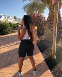 Women Spring and Summer Ripped Denim Shorts