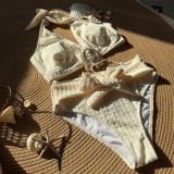 Solid Color High Waist Two Pieces Swimsuit