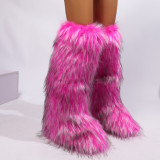 Women High-top Trendy Fur Warm Boots Snow Boots