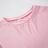 Women Spring Sexy Top and Shorts Sports Two-piece Set