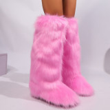 Women High-top Trendy Fur Warm Boots Snow Boots
