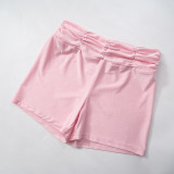 Women Spring Sexy Top and Shorts Sports Two-piece Set
