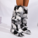 Women High-top Trendy Fur Warm Boots Snow Boots