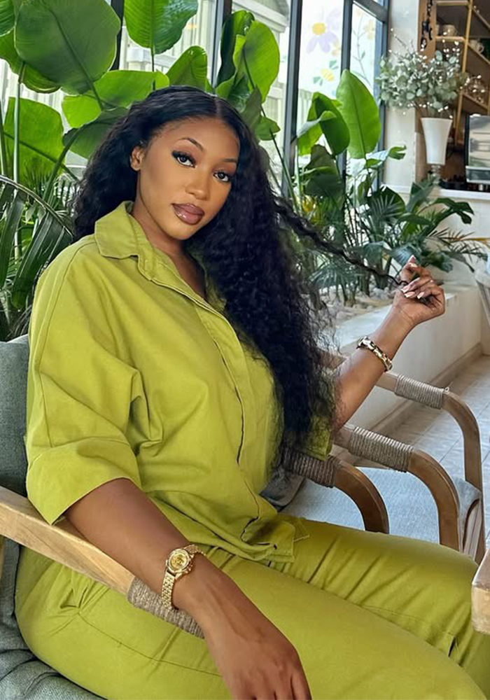 Plus Size Women summer solid African Top and long pants two-piece set