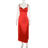 Women sexy slit dress