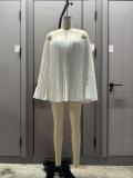 Women Summer Pleated Off-Shoulder Top and Shorts 2-Piece Set