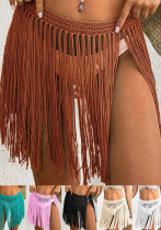 Women Lace-Up beach bikini tassel skirt Women Lace-Up beach bikini tassel skirt