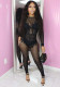 Women sexy mesh Jumpsuit
