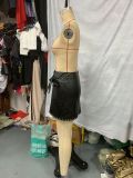 Women Belt Pu-Leather Skirt