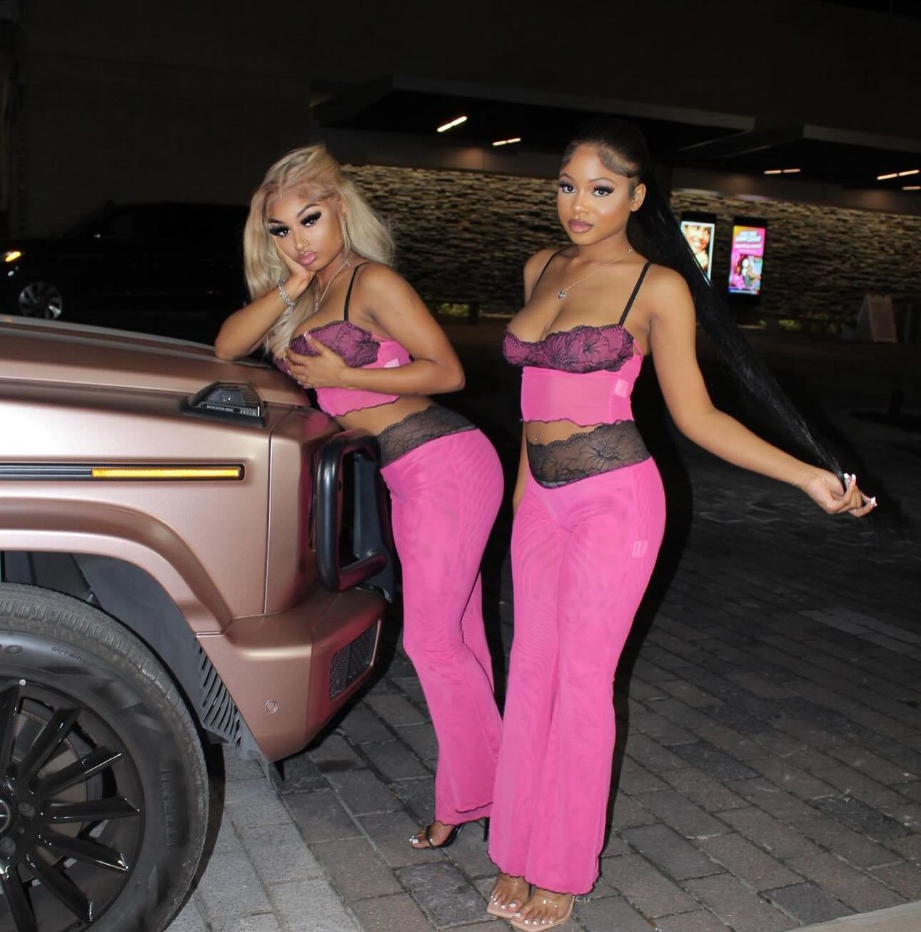 Women sexy suspender print leopard print Top and Pant two-piece set