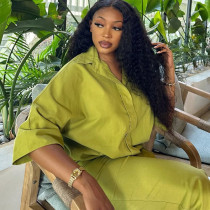 Plus Size Women summer solid African Top and long pants two-piece set Plus Size Women summer solid African Top and long pants two-piece set