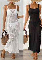 Women beach hollow sexy holidays suspender dress