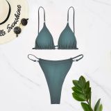 Two Pieces Swimsuit Women Solid Color Sexy Bikini
