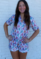 Summer Monkey Print Home Clothes Adult Women's Pajamas Set Summer Monkey Print Home Clothes Adult Women's Pajamas Set