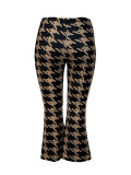 Women's Plus Size Fashion Slightly Flared Pants