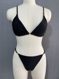 Two Pieces Swimsuit Women Solid Color Sexy Bikini