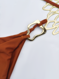 Sexy Lace-Up Two Pieces Bikini Set Women Swimsuit