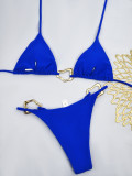Sexy Lace-Up Two Pieces Bikini Set Women Swimsuit