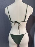 Two Pieces Swimsuit Women Solid Color Sexy Bikini