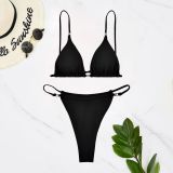 Two Pieces Swimsuit Women Solid Color Sexy Bikini