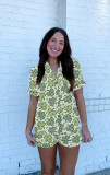 Summer Monkey Print Home Clothes Adult Women's Pajamas Set