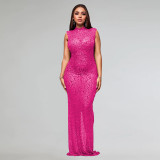 Women Beaded Sexy Bodycon Dress