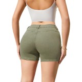 Mid-Waist Women's Denim Loose Women's Shorts