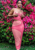 Fashion Sexy Patchwork Strap Long Dress Women's Clothing Fashion Sexy Patchwork Strap Long Dress Women's Clothing