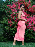 Fashion Sexy Patchwork Strap Long Dress Women's Clothing