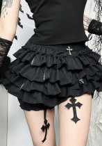 Women spring sexy cross pendant skirt pants