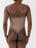 Sexy Lace Strap One-Piece Skinny Sports Casual Bodysuit
