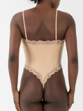 Sexy Lace Strap One-Piece Skinny Sports Casual Bodysuit