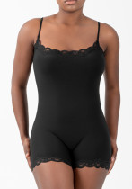 Sexy Lace Strap One-Piece Skinny Sports Casual Jumpsuit